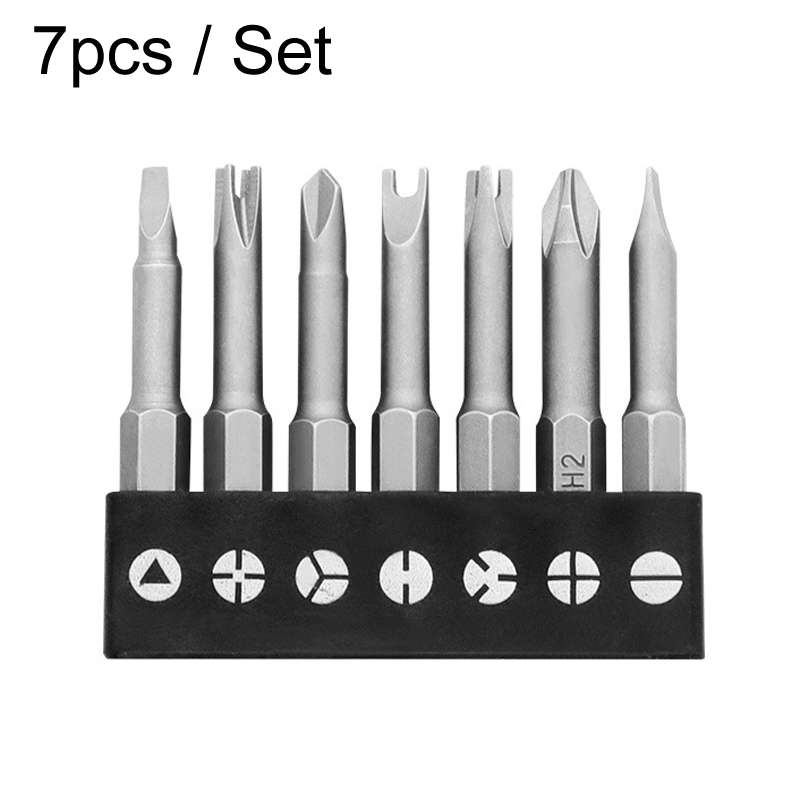 7pcs / Set Profile Bit Chrome Vanadium Steel Bit Set Appliance Repair Electrical Drill Accessories W