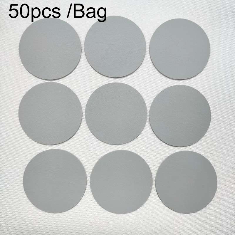 50pcs /Bag Strong Self-adhesive Leather Repair Sticker Sofa Car Seat Hole PU Leather Patch(White)