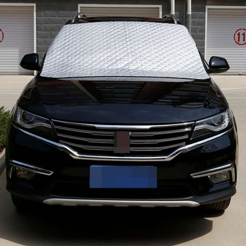 Car Front Windshield Cover Sun Shade Snow Shield Sunscreen Heat Insulation Frostproof Car Coat Half
