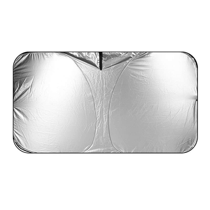 Car Sunshade Summer Front Windshield Sunscreen Heat Insulation Folding Car Sunshade Curtain(145x70cm