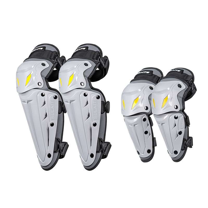 SULAITE Motorcycle Outdoor Riding Breathable Protective Equipment, Color: 4pcs /Set Knee Elbow Pads