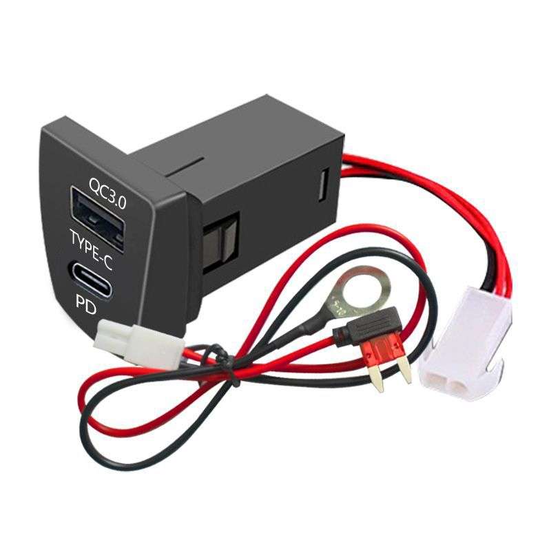For Toyota RAV4 / WILDLANDER USB-PD Port 60W Fast Charging Modified Car Charger(Insurance Pickup Cor