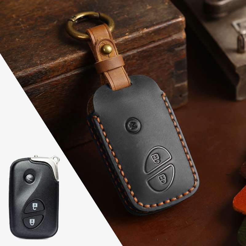 For Lexus RX270/ES240/LX570 Hallmo Car Key Cover, Color: 3 Keys Black