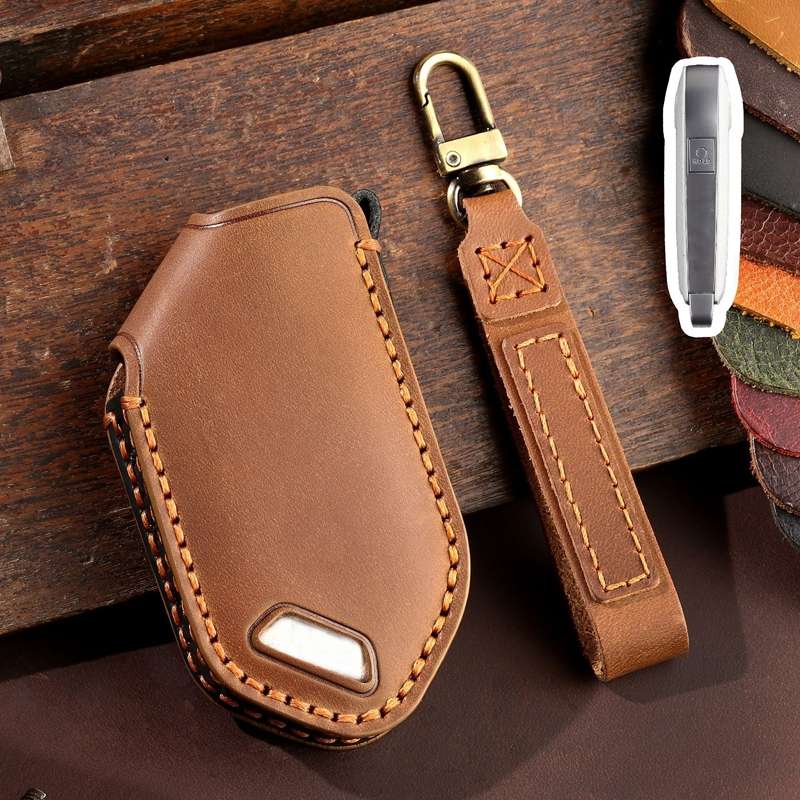 For Kia 2024 Hallmo Car Key Protective Cover, Color: 5 Keys Brown