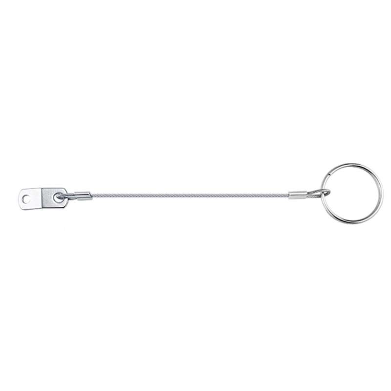 4.5mm 316 Stainless Steel Marine Hardware Spring Safety Stop, Specifications: 150mm Rope