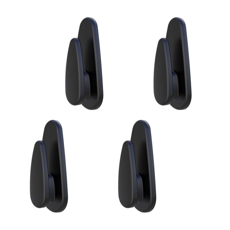 4pcs /Set Car Dashboard Adhesive Multifunctional Small Hook(Black)