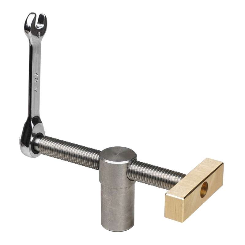 Woodworking Adjustable Desktop Vise Dowel Fast Fixed Clip Clamp Ratchet, Style: 19mm Silver