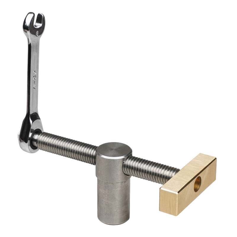 Woodworking Adjustable Desktop Vise Dowel Fast Fixed Clip Clamp Ratchet, Style: 20mm Silver