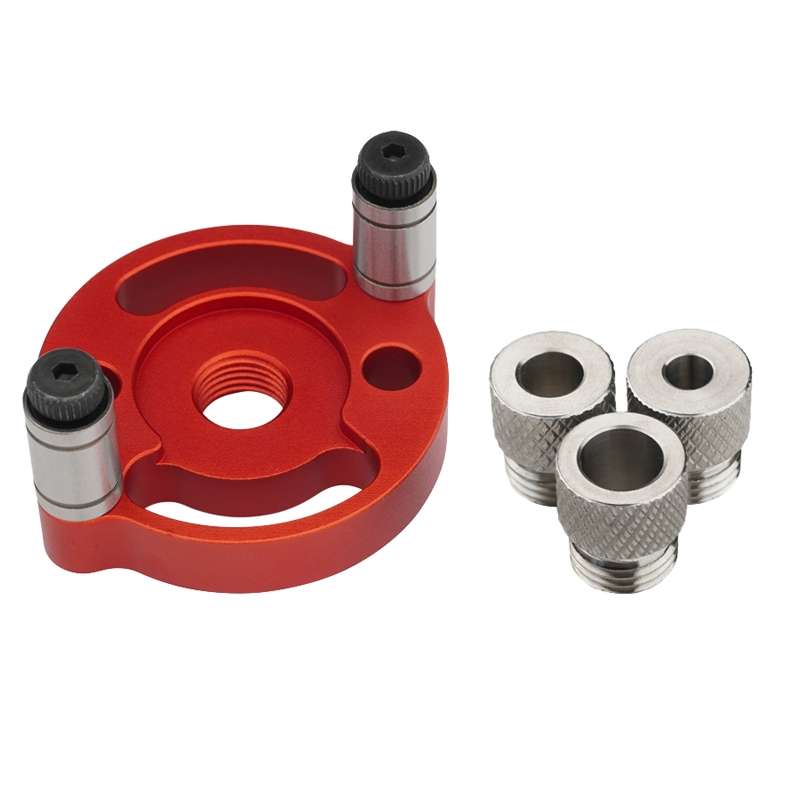 Woodworking Drill Locator Self Centering Dowelling Jig Hole Puncher Locator, Model: With 6/8/10mm Dr