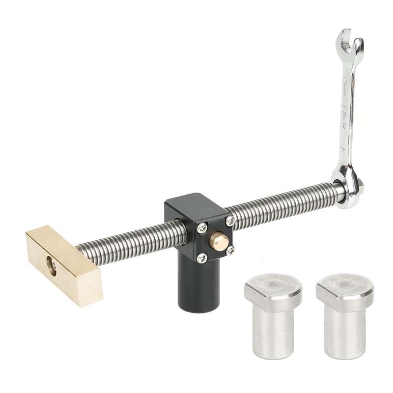Woodworking Adjustable Desktop Clip Vise Dowel Fast Fixed Clip Clamp Tool, Model: 20mm + 2 Table Cla