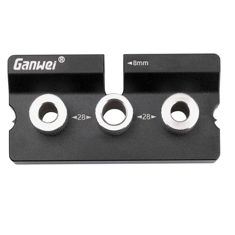 Ganwei MG0-001-0020 3 In 1 Punch Locator Woodworking Positioning Fixture Drilling Wood Doweling Jig
