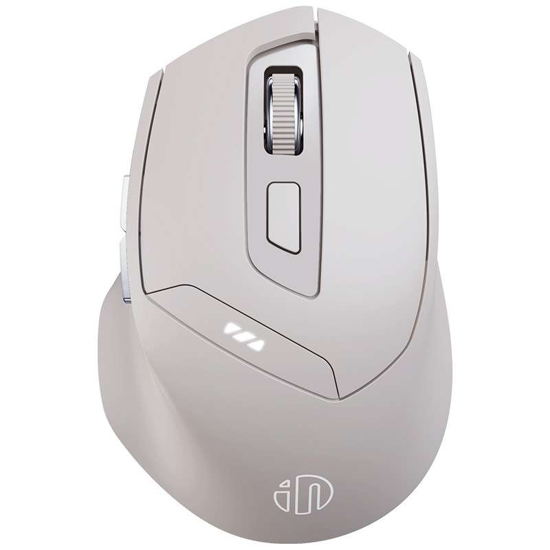 Inphic DR6 2.4G Wireless + Bluetooth 5.0/4.0 Tri-mode Charging Mute Office Gaming Computer Mouse(Whi