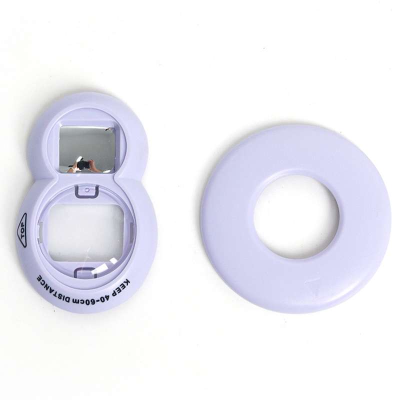For Fujifilm instax Mini 7+/SE Selfie Filter Auxiliary Ring Set(Gray White)