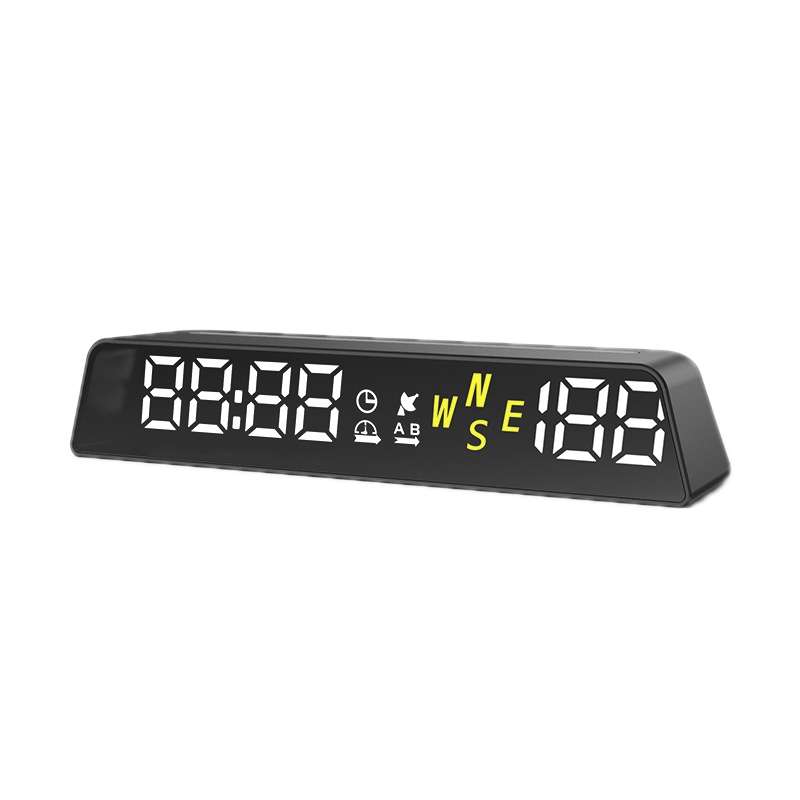 Head-up Display USB Powered High-definition Vehicle Code Altitude Meter(All White)