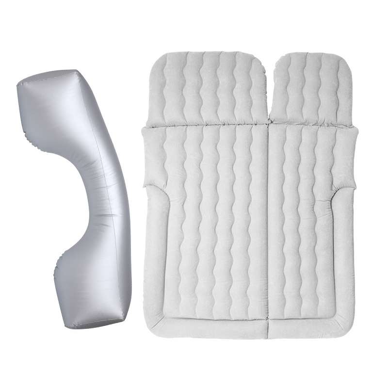 Inflatable Mattress For Car Travel SUV Rear Seat/Trunk, Color: Gray Dual-purpose Long Pier