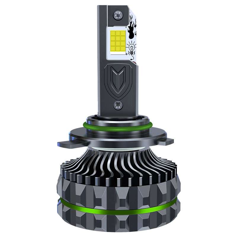 150W Four Copper Tube 24 LED Spotlight Car Headlight, Bulb: 9012