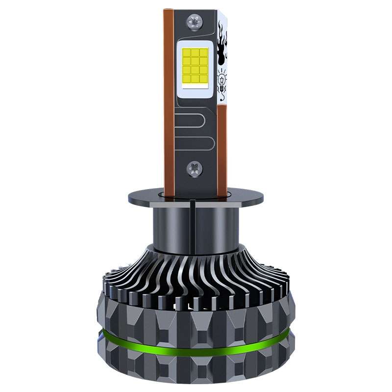 Pair 150W Four Copper Tube 24 LED Spotlight Car Headlight, Bulb: H1