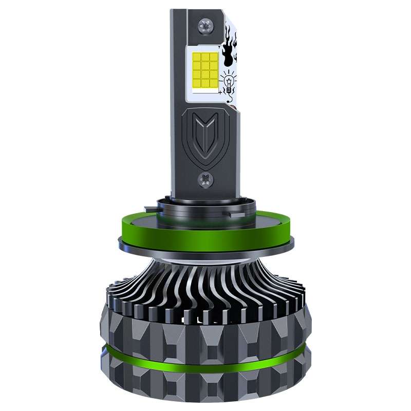 Pair 150W Four Copper Tube 24 LED Spotlight Car Headlight, Bulb: H11
