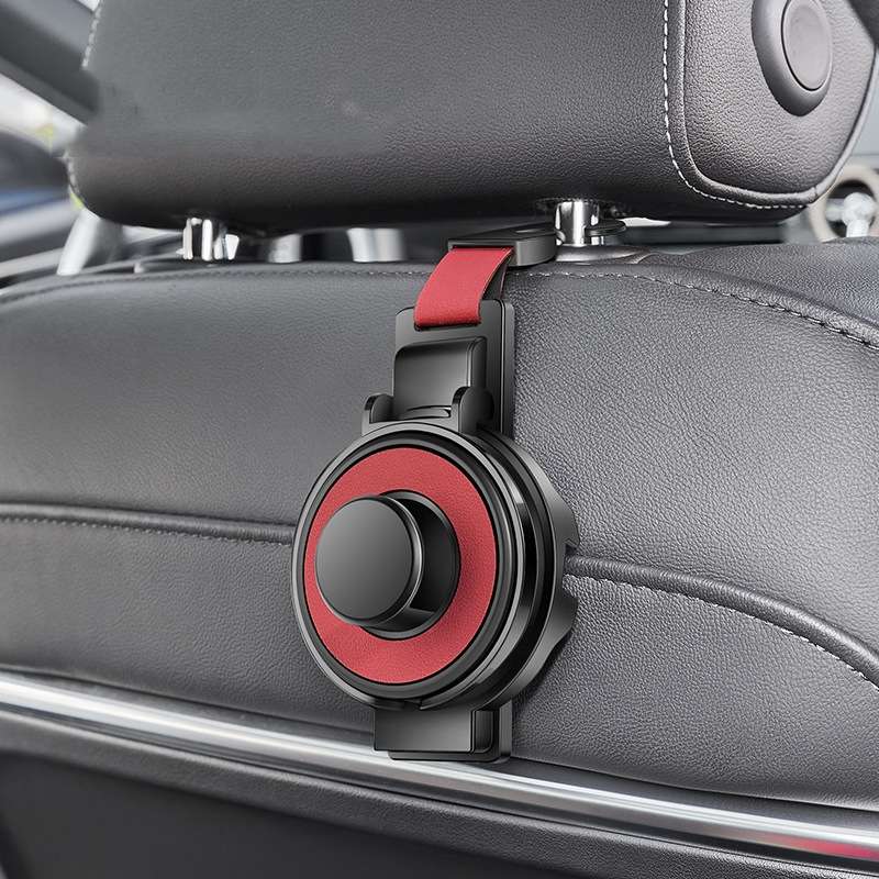 3 In 1 Car Seat Back Hanger for Cup and Phone Vehicle Seat Headrest Hooks(Red)