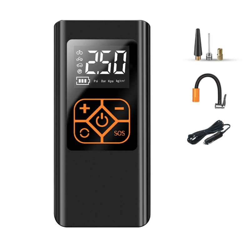 Car Portable Mini Tire Intelligent Air Pump, Style: Wired