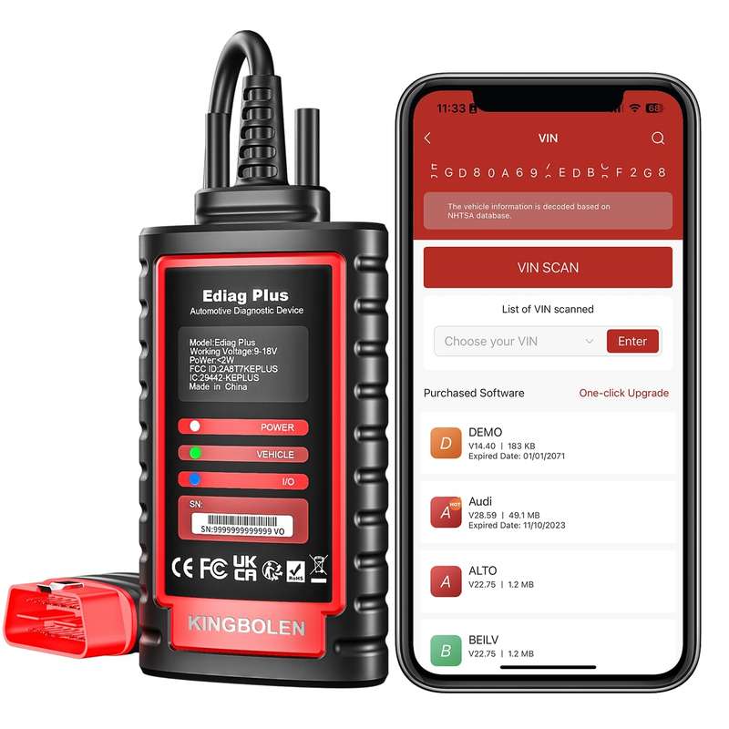 KINGBOLEN OBD2 Car Tester Diagnostics(Ediag Plus)