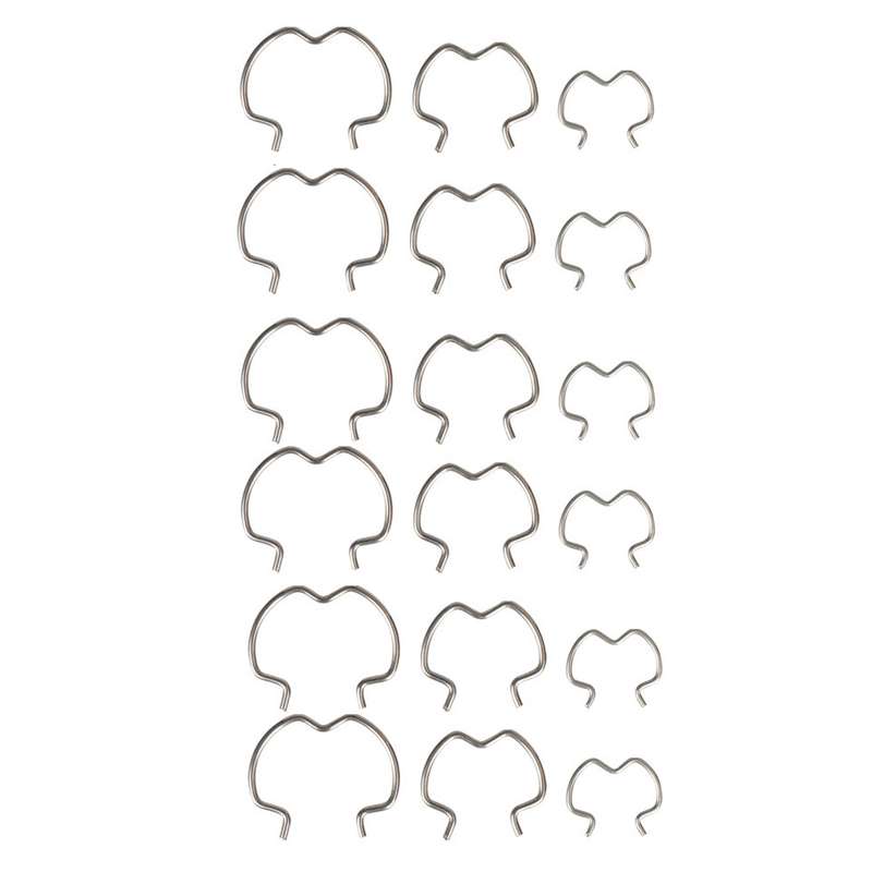 18pcs /Set Quick Connector Clip Transmission Cooler Wire Clip(Silver)