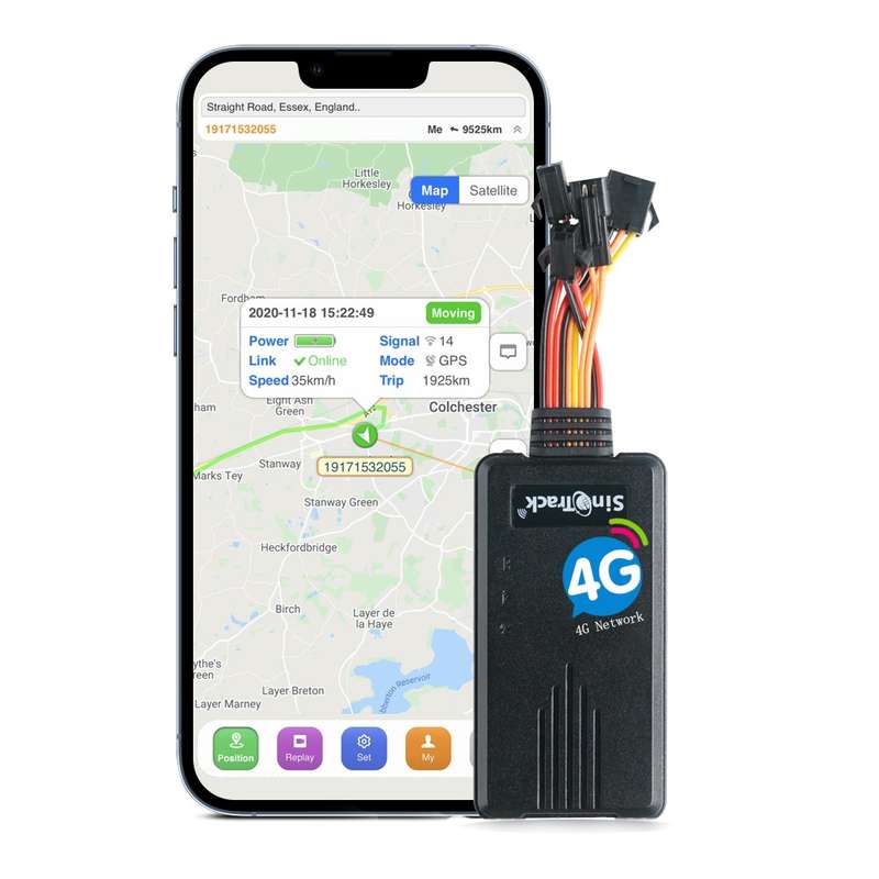 SinoTrack 4G 4-wire GPS Car-mounted Motorcycle Anti-theft Positioning Tracker, Specifications: With