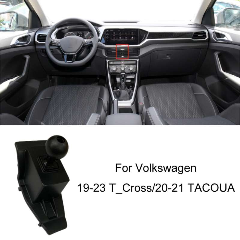For Volkswagen Car Air Outlet Modified Mobile Phone Holder Base, Model: 19-23 T_Cross/20-21 TACOUA