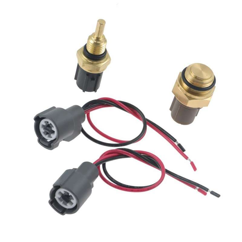 For Honda Civic Radiator Coolant Fan Switch Temperature Sensor Plus Wiring Harness(1set)