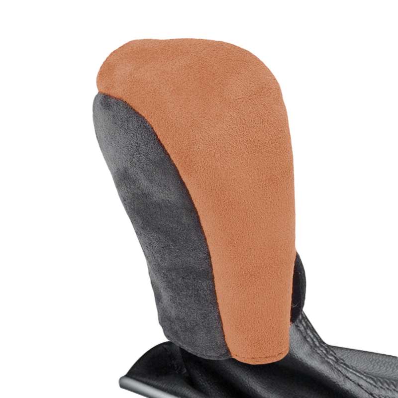 Suede Automatic Manual Gear Lever Cover(Brown)