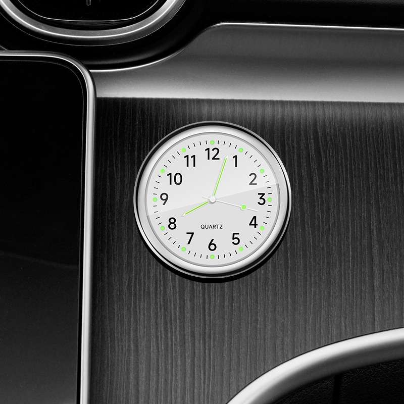 Car Digital Electronic Quartz Luminous Clock, Color: White