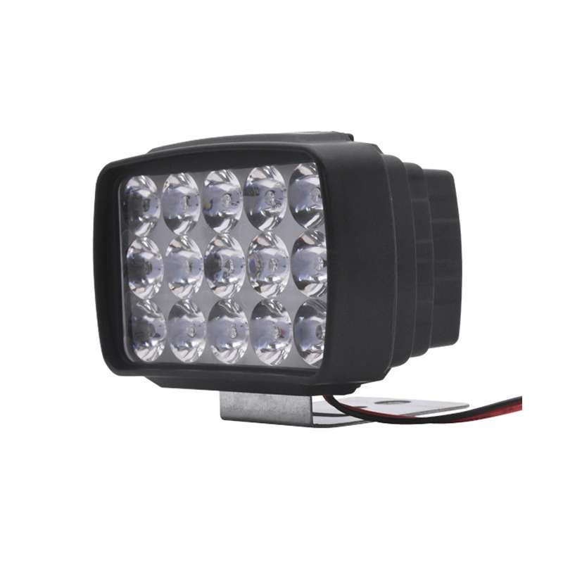 15W Electric Motorcycle External Strong LED Headlight, Specifications: With Screws + Pipe Clamps + S