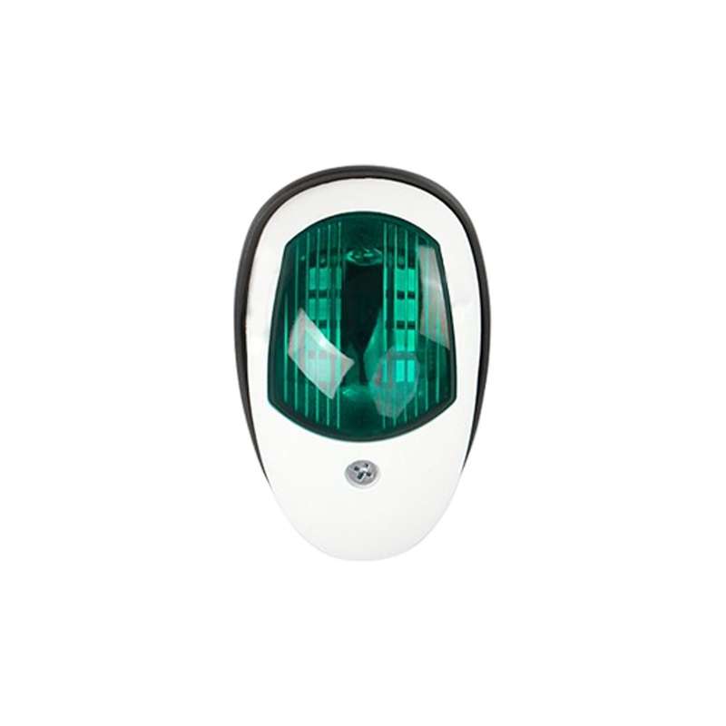 Marine Navigation Warning Light Signal LED Yacht Light, Color: White Shell Green