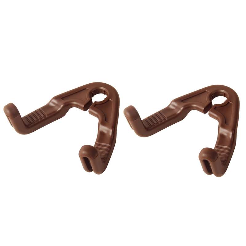 1pair Hidden Car Headrest Storage Hooks Car Seat Hook(Brown)