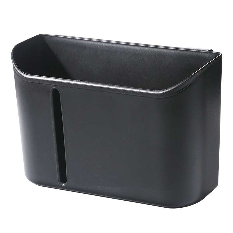 Multifunctional Car Seat Back Storage Box Rear Seat Tissue and Beverage Rack(Black)