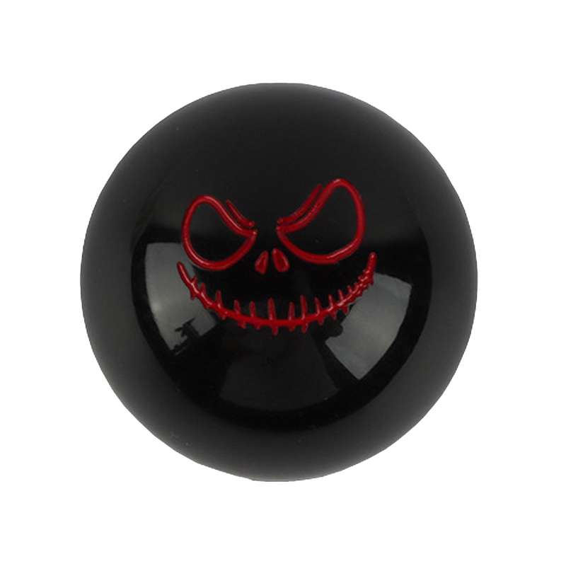 Car Modification Ghost Face Sphere Manual Shift Header(Black)