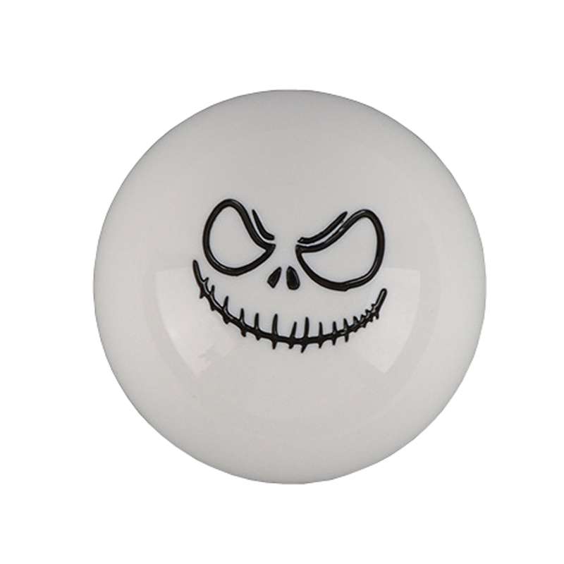 Car Modification Ghost Face Sphere Manual Shift Header(White)