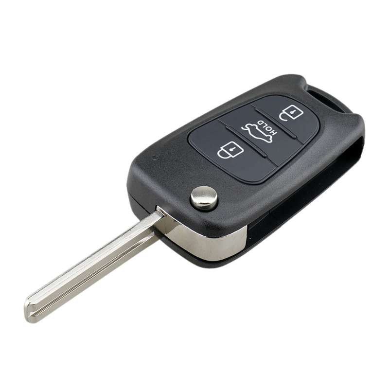 For Hyundai / Kia 3-Button Folding Car Key Shell(Sedan Hold Key)