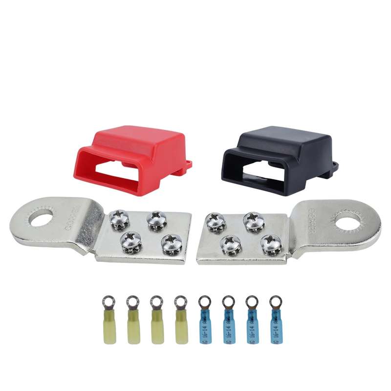 RV Yacht Industrial Distribution Box Copper Battery Terminal, Specifications: Two With Terminal