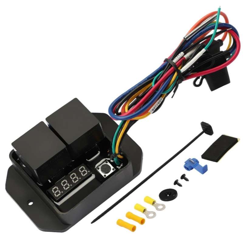 12V Digital Radiator Fan Controller Switch Automotive Fan Wiring Harness