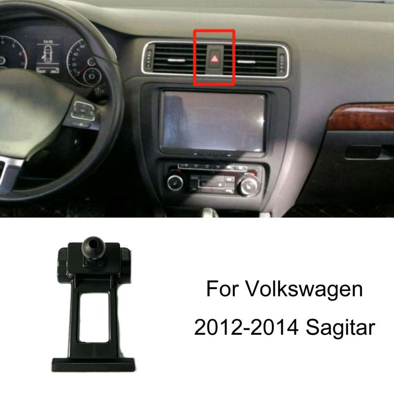 For Volkswagen Car Air Outlet Modified Mobile Phone Holder Base, Model: 12-14 Sagitar