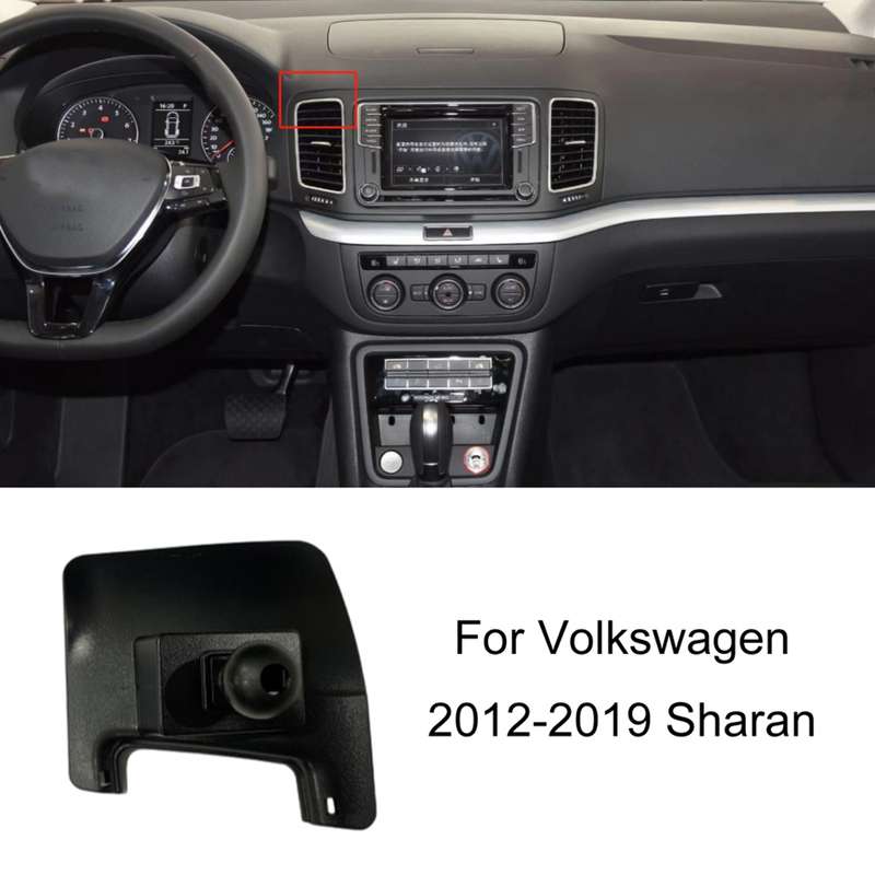 For Volkswagen Car Air Outlet Modified Mobile Phone Holder Base, Model: 12-19 Sharan