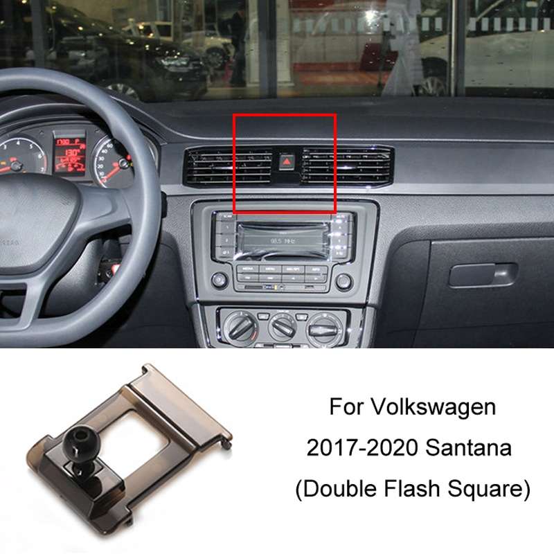 For Volkswagen Car Air Outlet Modified Mobile Phone Holder Base, Model: 17-20 Santana (Double Flash