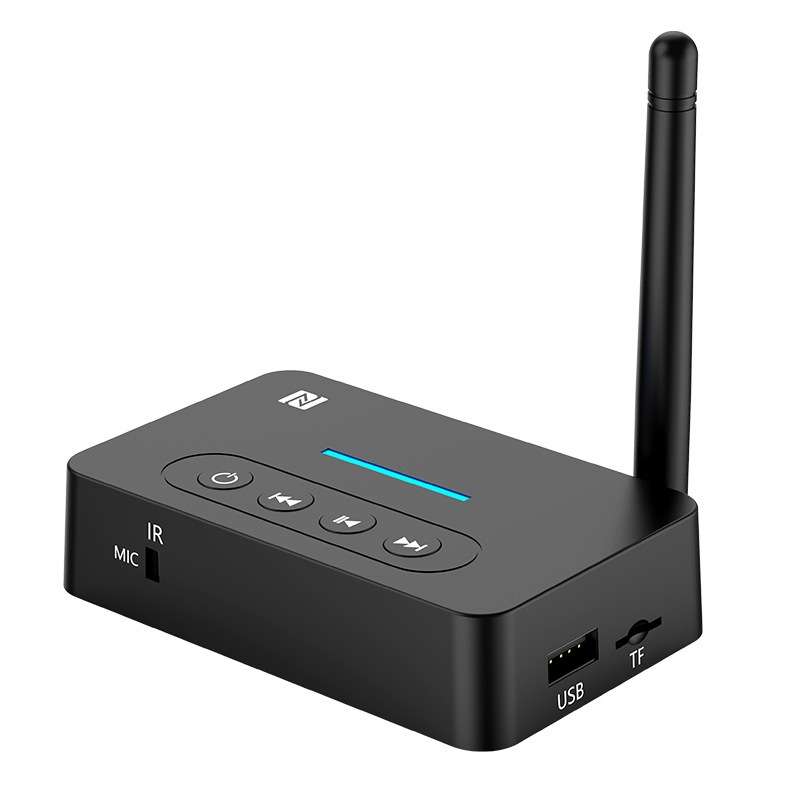 D9 2-in-1 Old-fashioned Audio Car Bluetooth Receiver Transmitter NFC Music Bluetooth Adapter