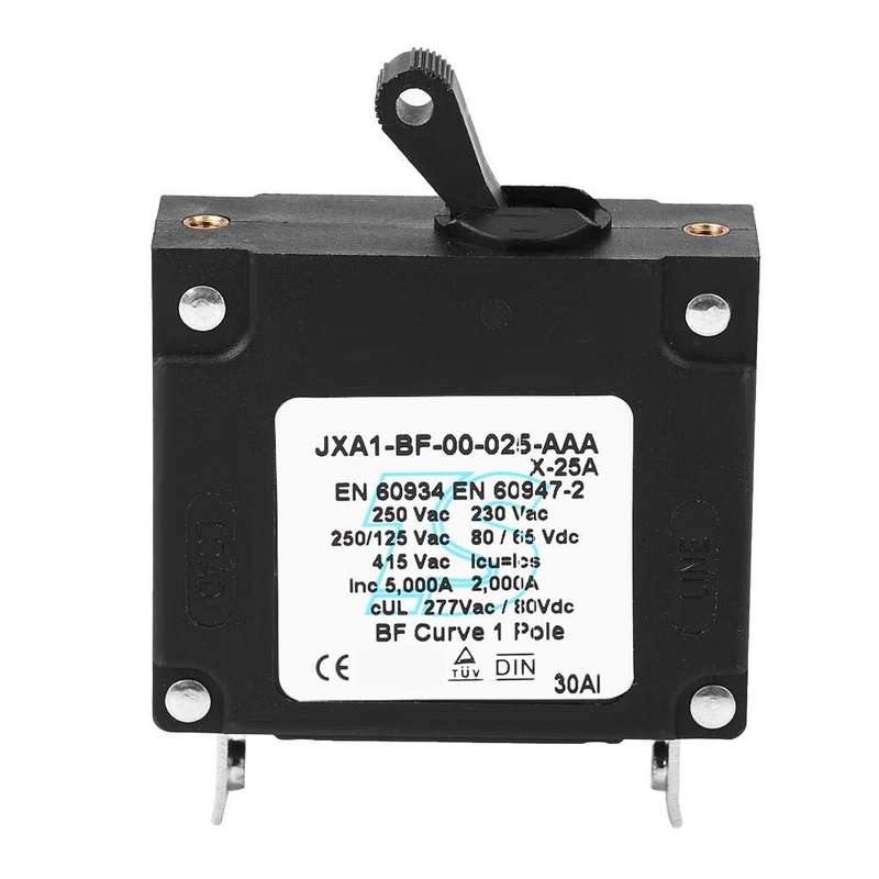 80V DC Overload Hydraulic Reset Circuit Breaker, Rated Current: 25A