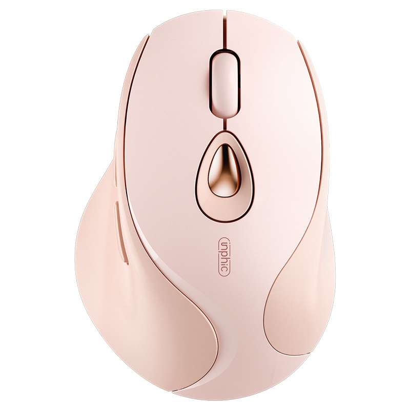 Inphic DR801 2.4G+Bluetooth 5.0/4.0 Wireless Mouse USB Tri-Mode Mute Rechargeable Girls Office Home