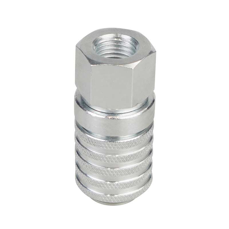 PD242 Series PD Steel Hydraulic Test Port And Diagnostic Equipment Quick Connect Coupler(Silver)