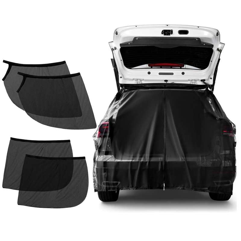 Car Rear Trunk Ventilation Shade Anti-mosquito Screen Cover, Size: L(Set)