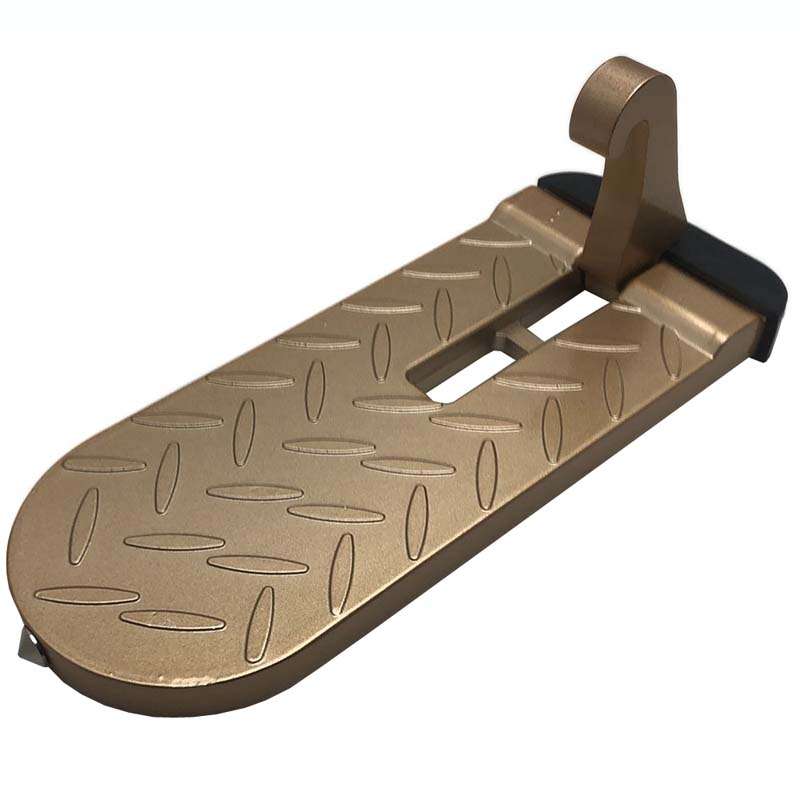 Car Extension Assisted Boarding Hooks Footrests(Gold)