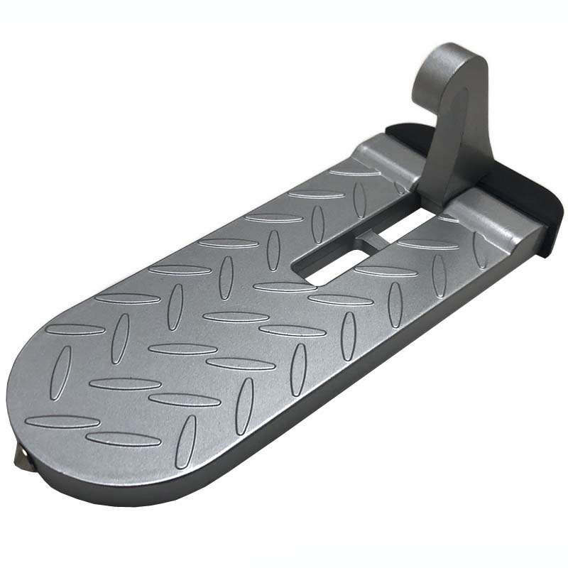 Car Extension Assisted Boarding Hooks Footrests(Silver)